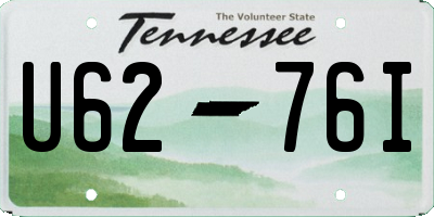 TN license plate U6276I
