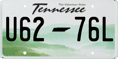 TN license plate U6276L