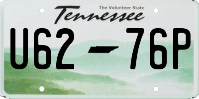 TN license plate U6276P