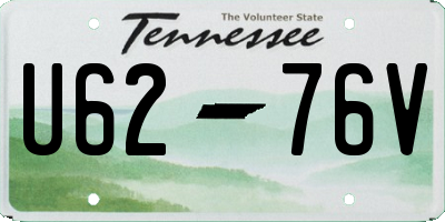 TN license plate U6276V