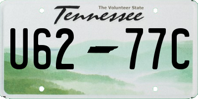 TN license plate U6277C