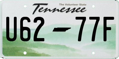 TN license plate U6277F