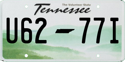 TN license plate U6277I