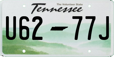 TN license plate U6277J