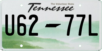 TN license plate U6277L