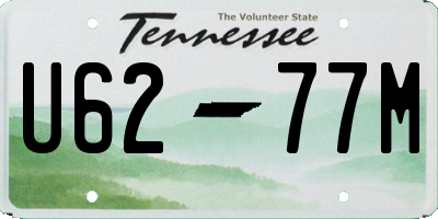 TN license plate U6277M