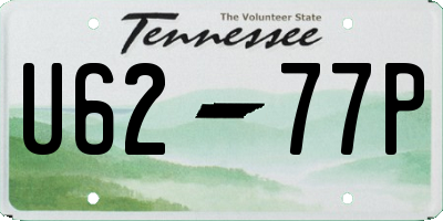TN license plate U6277P