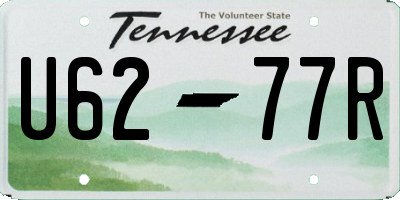 TN license plate U6277R