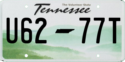 TN license plate U6277T