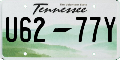 TN license plate U6277Y