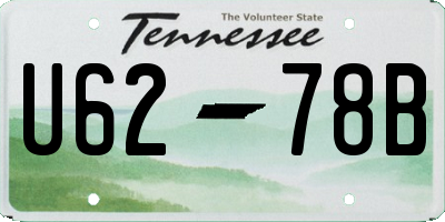 TN license plate U6278B