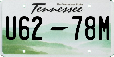 TN license plate U6278M