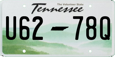 TN license plate U6278Q