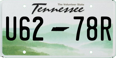 TN license plate U6278R