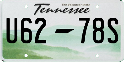 TN license plate U6278S