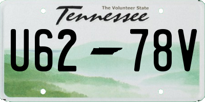 TN license plate U6278V