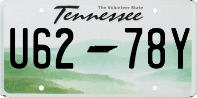 TN license plate U6278Y