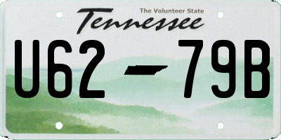 TN license plate U6279B