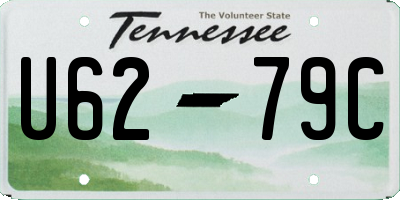 TN license plate U6279C