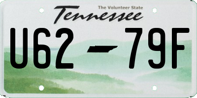 TN license plate U6279F