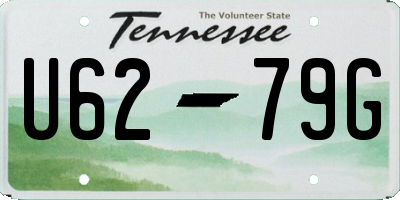 TN license plate U6279G