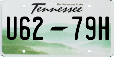 TN license plate U6279H