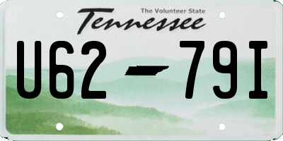 TN license plate U6279I