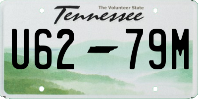 TN license plate U6279M