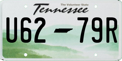 TN license plate U6279R
