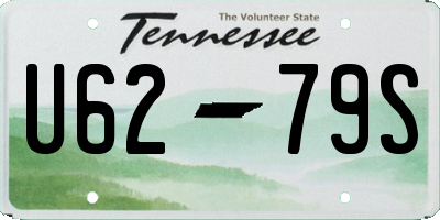TN license plate U6279S