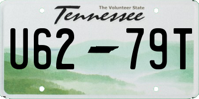 TN license plate U6279T