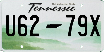 TN license plate U6279X