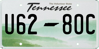 TN license plate U6280C