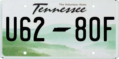 TN license plate U6280F