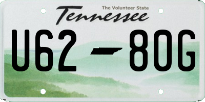 TN license plate U6280G