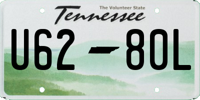 TN license plate U6280L