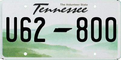 TN license plate U6280O