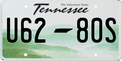TN license plate U6280S