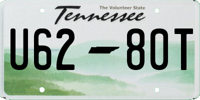 TN license plate U6280T
