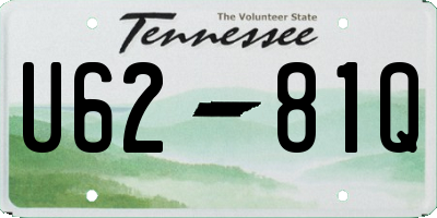 TN license plate U6281Q