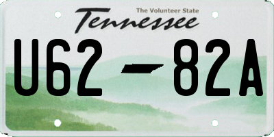 TN license plate U6282A