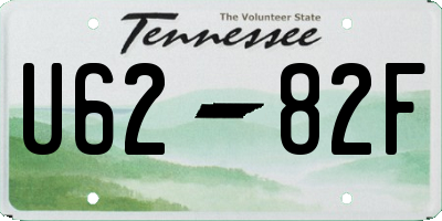 TN license plate U6282F