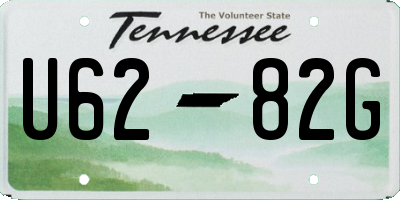 TN license plate U6282G