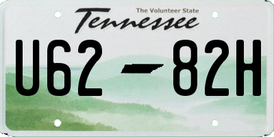 TN license plate U6282H