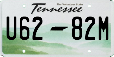 TN license plate U6282M