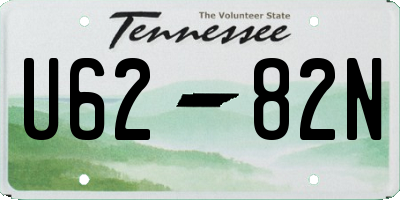 TN license plate U6282N