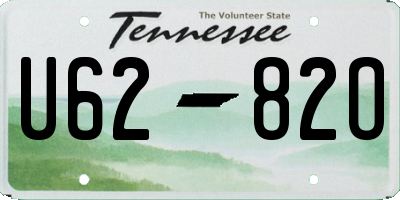 TN license plate U6282O