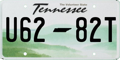 TN license plate U6282T