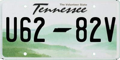 TN license plate U6282V