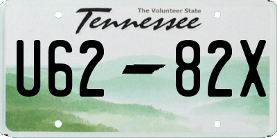 TN license plate U6282X